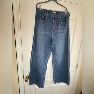 Levi’s Premium High Loose Wide Leg Jeans 32x31 W Pre-owned Medium wash -Big E